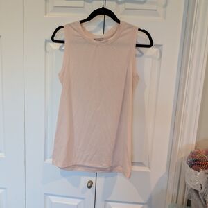 Athleta Pale Pink Sleeveless Crewneck Tank